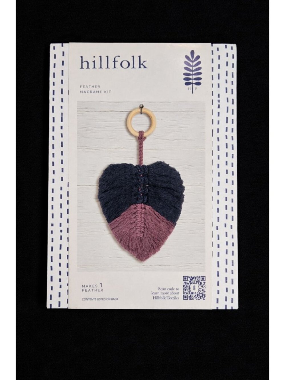 Hillfolk Feather Macrame Kit – DIY craft project NIB - Home Decor